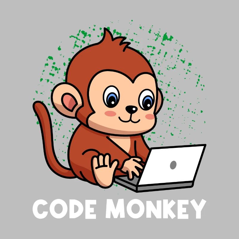 Code Monkey Programming Coder Computer Geek Develo