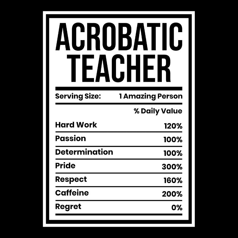 Acrobatics Teacher Serving Size Acrobat Gymnastics