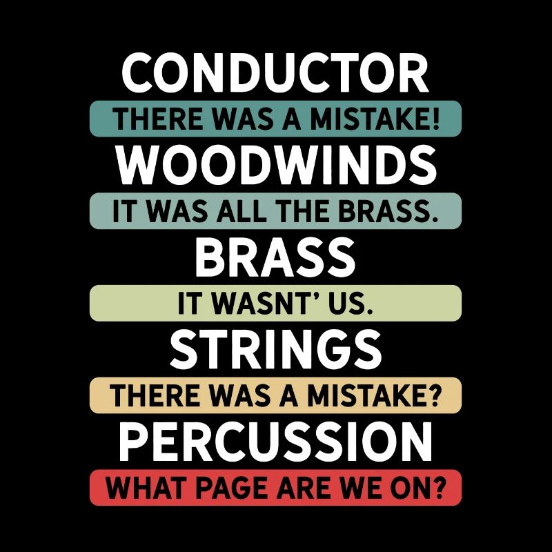 Lustiges Dirigenten und Orchester