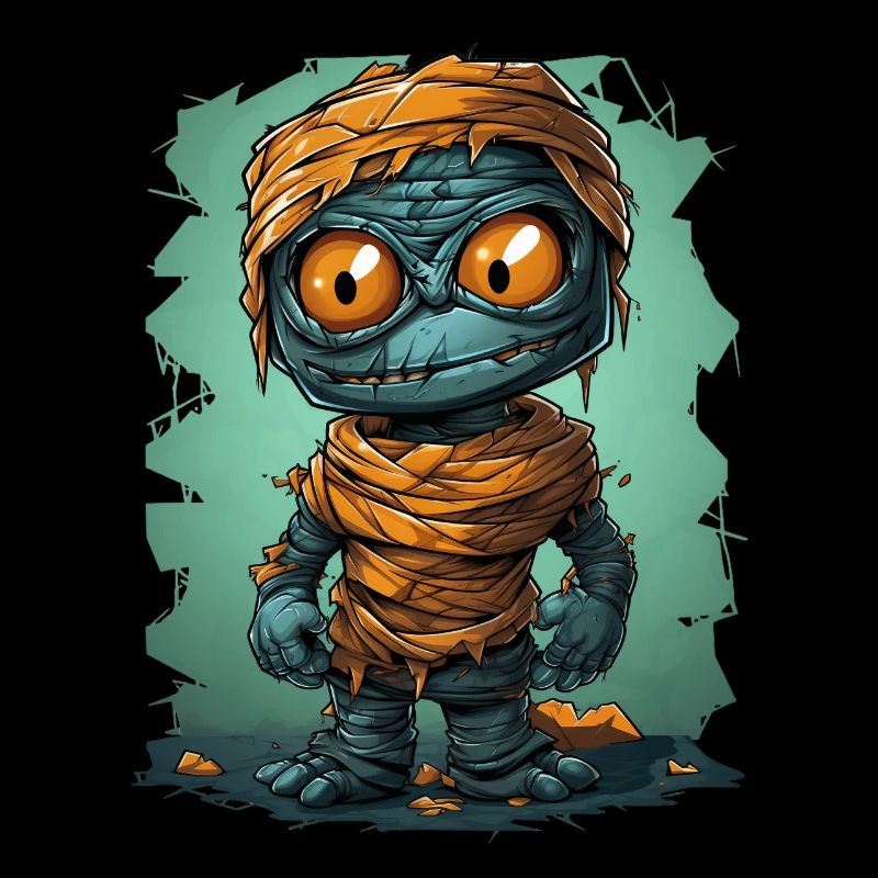 Halloween Spooky Cartoon Mummy