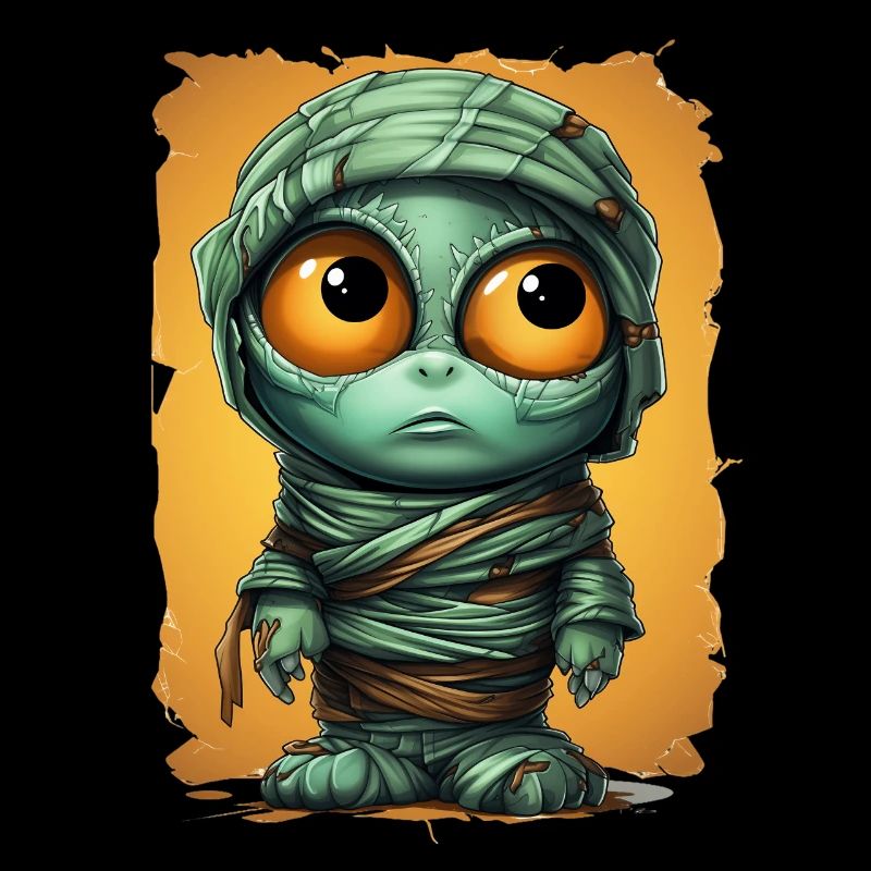 Halloween Spooky Cartoon Mummy