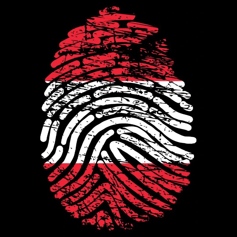 Austria with fingerprint