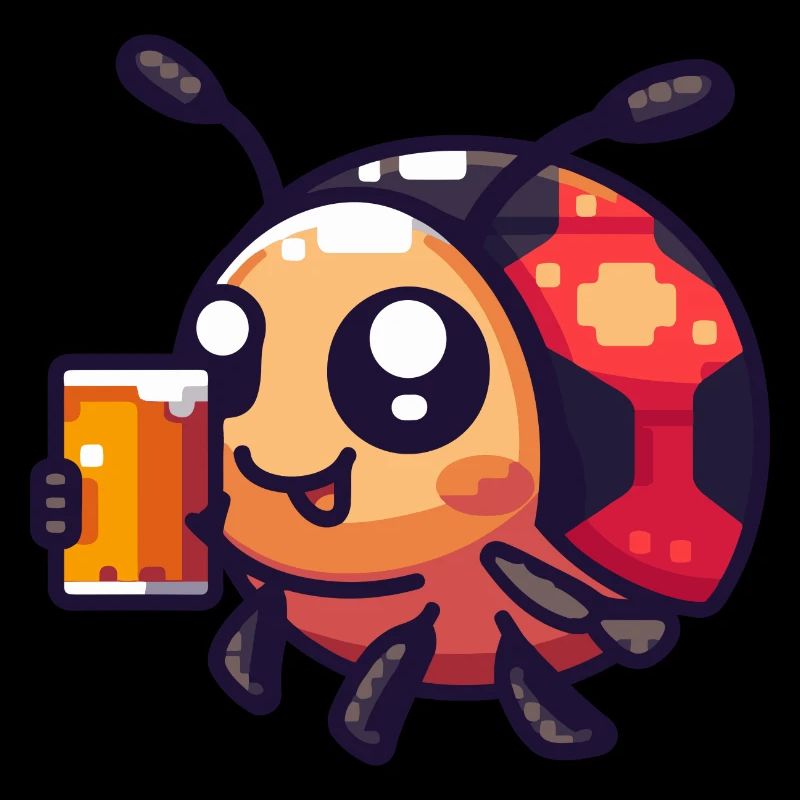 Ladybug Beer Pixel
