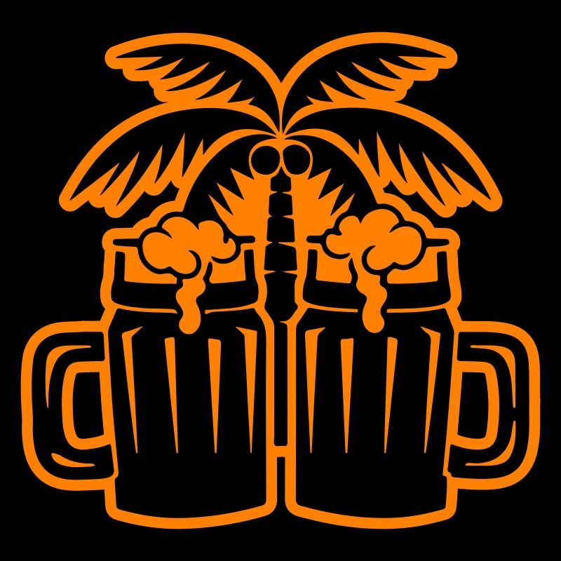 Bier Strand Palmen Insel