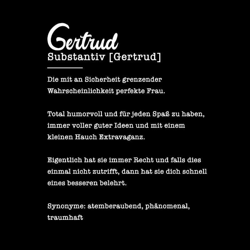 Gertrud Substantiv Namensbedeutung Herkunft