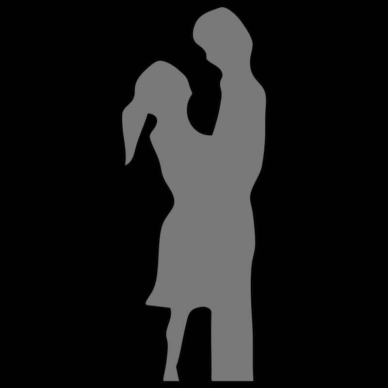 Liebe Paar Silhouette Valentinstag Geschenk Idee