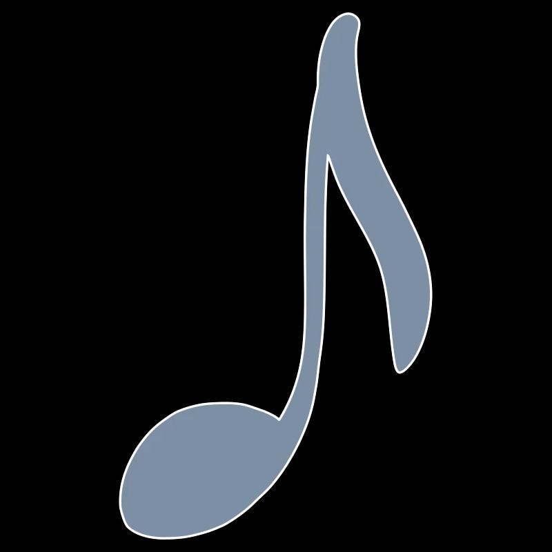 Musical Note La/A, hand drawn. Musician