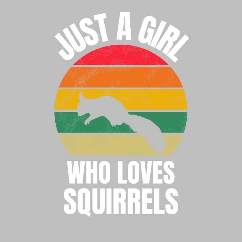 Retro Eichhörnchen Mädchen