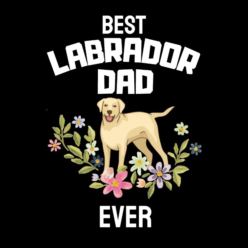 Bester Labrador Papa aller Zeiten Blumen Hunde