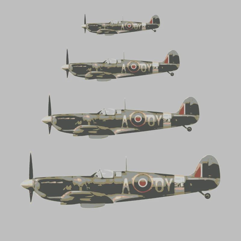 Spitfire Jagdflieger - Retro Geschenk Pilot