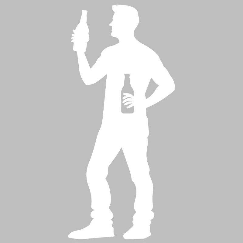 Bier Trinken Silhouette