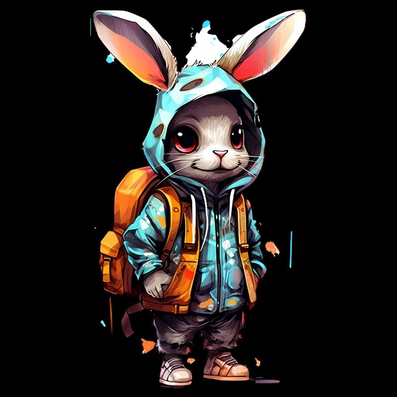 Dessin animé mignon de lapin