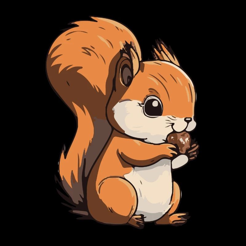 Eichhoernchen Squrirrel Comic Cute Kawaii 9
