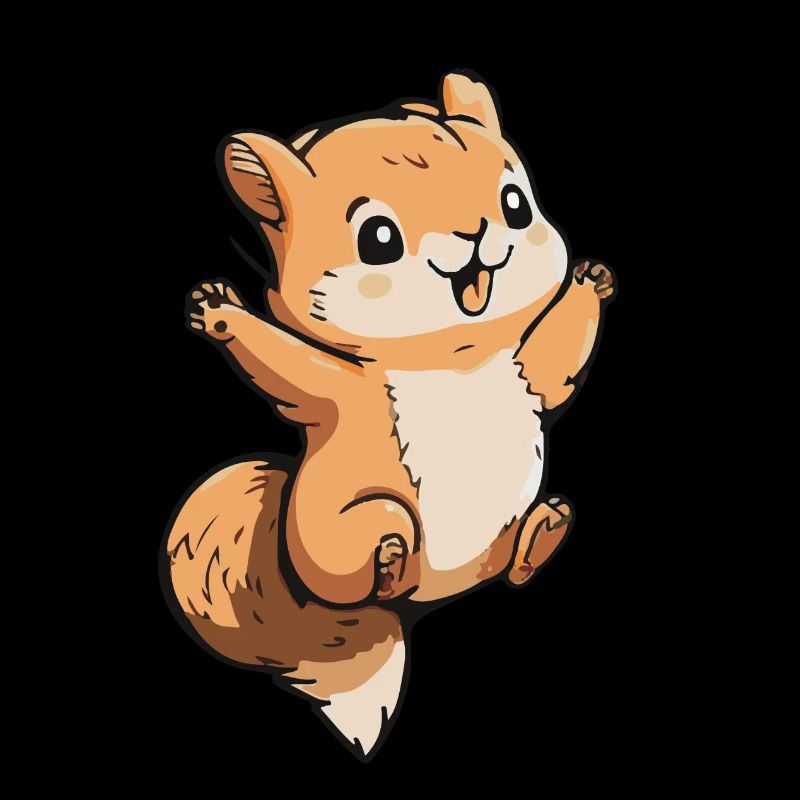 Eichhoernchen Squrirrel Comic Cute Kawaii 13