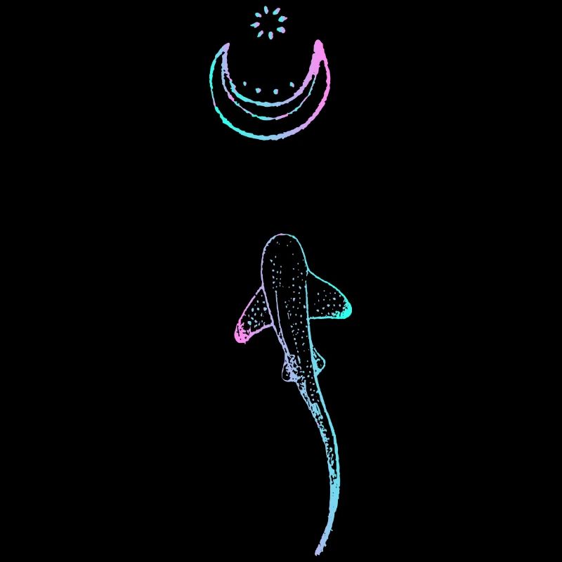 Maori Shark Moon Tattoo - Gift Idea