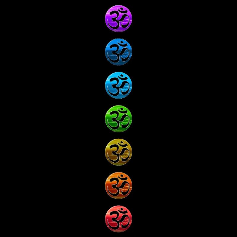 Chakra 1-7 Chakras Chakras Ohm Ohm Couleurs colorées