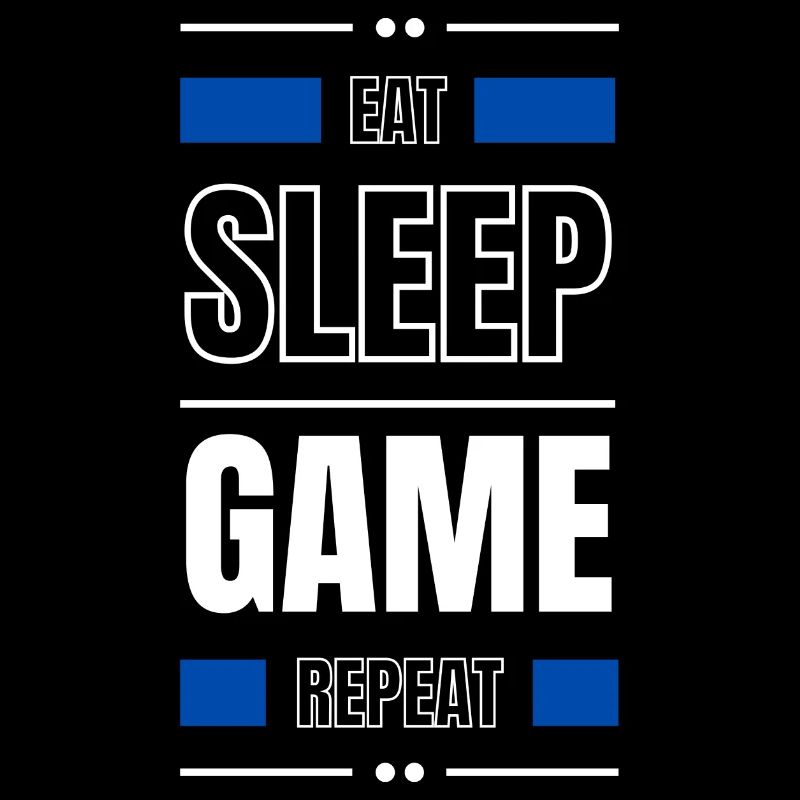 eat sleep game repeat geschenk idee spruch gamer