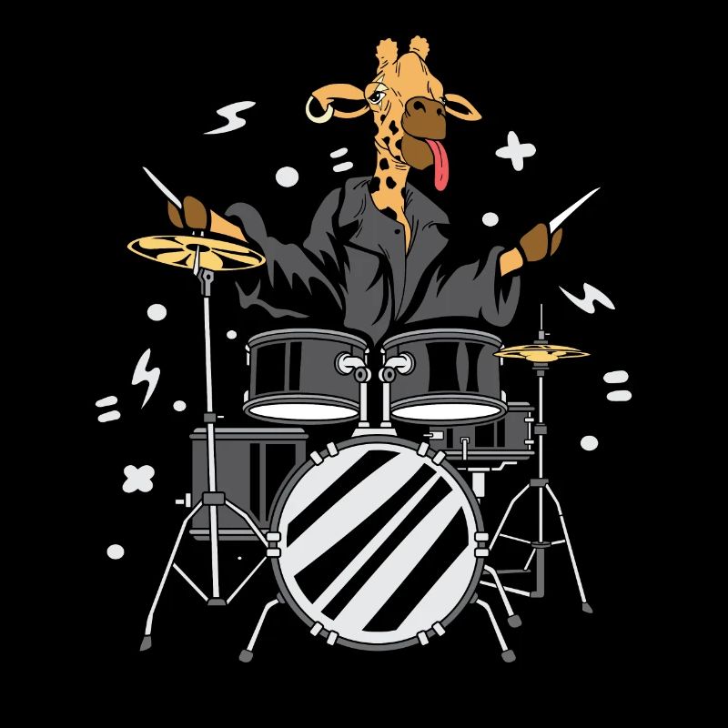 Giraffe -Schlagzeuger Instrumentalist Geschenk