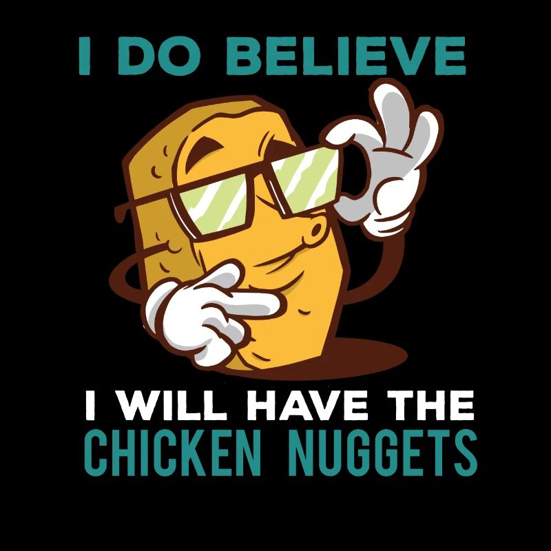 Ich glaube, ich werde die Hühnernuggets lustige Fe
