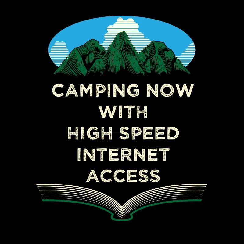 Camping now with Internet -WFH -Camperarbeiten au