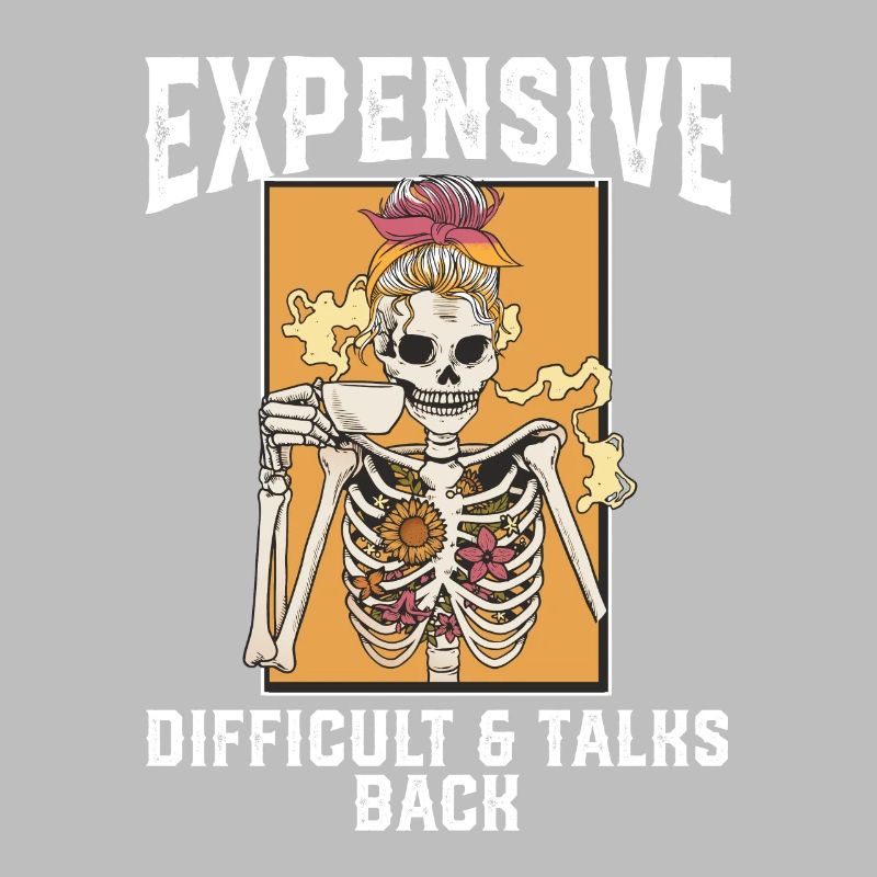 ex Skeleton Drinking Coffee Expensive Difficult An