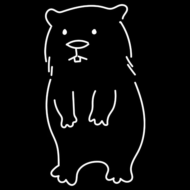 Cute Wombat Simple Drawing Forest Animals