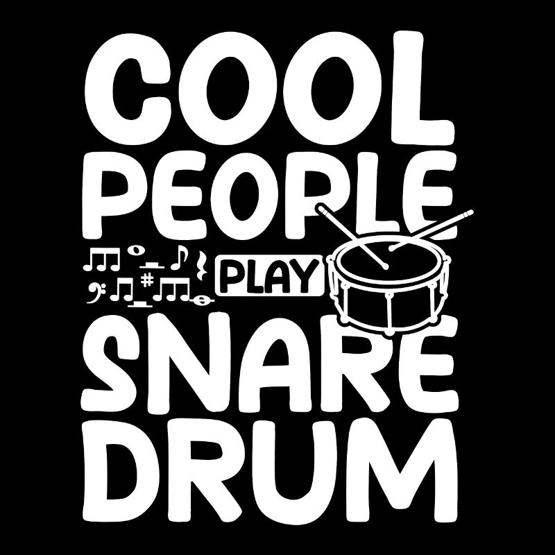 Cool people play snare drum