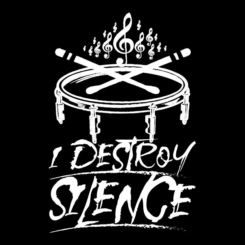 I destroy silence playing Snare drum