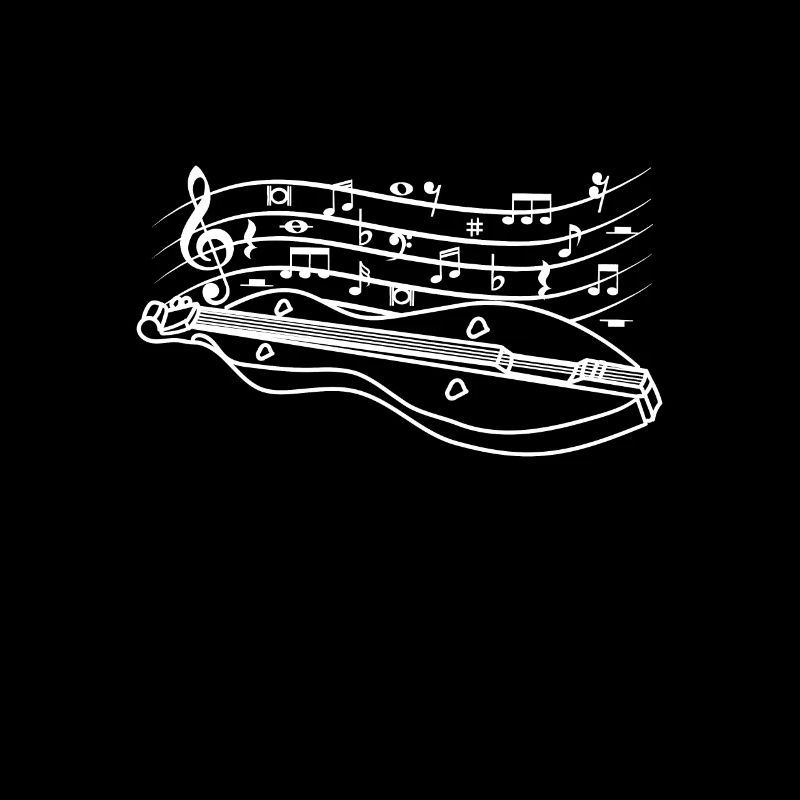 Drawn line art Dulcimer