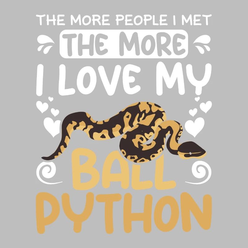 plus je rencontrais de gens, plus j’aime mon python royal