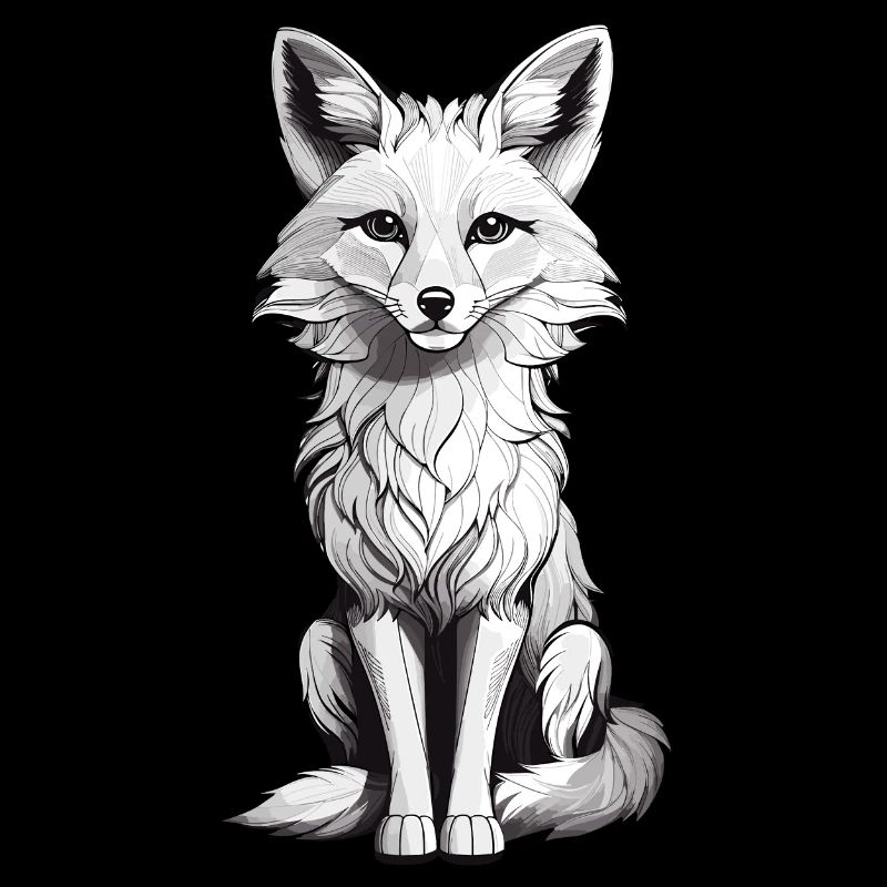 Cute fox forest animal