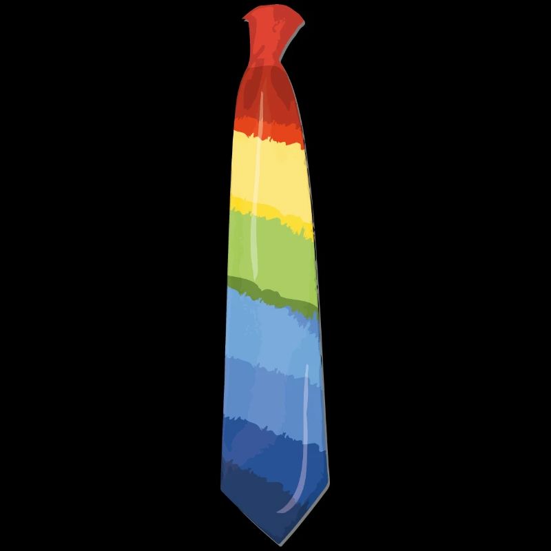Cravate arc-en-ciel LGBT