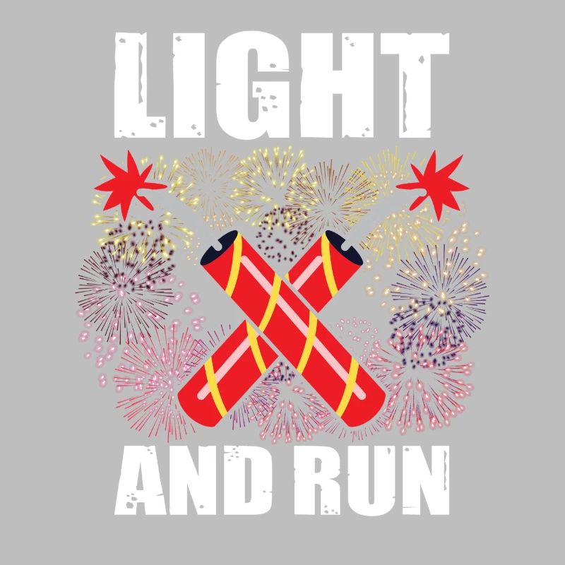 Light and run pyrotechnicians, firecrackers, fireworks