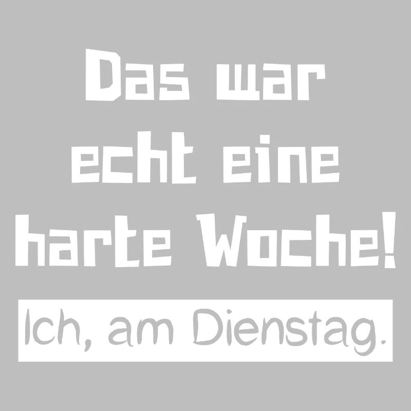 Das war echt eine harte Woche! Ich, am Dienstag.