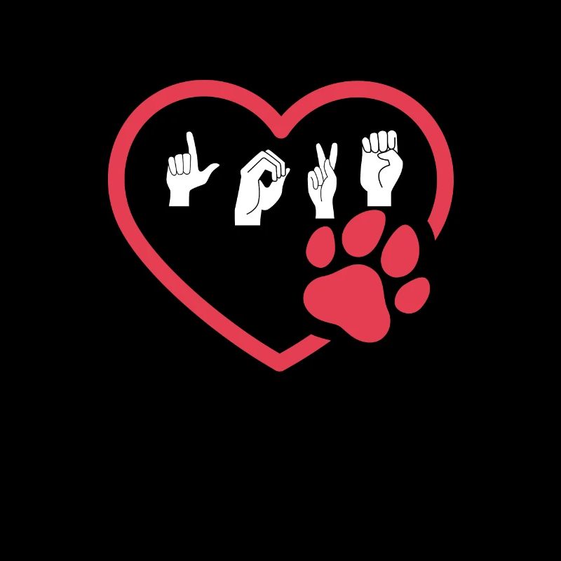 Sign language dog lovers deaf dog