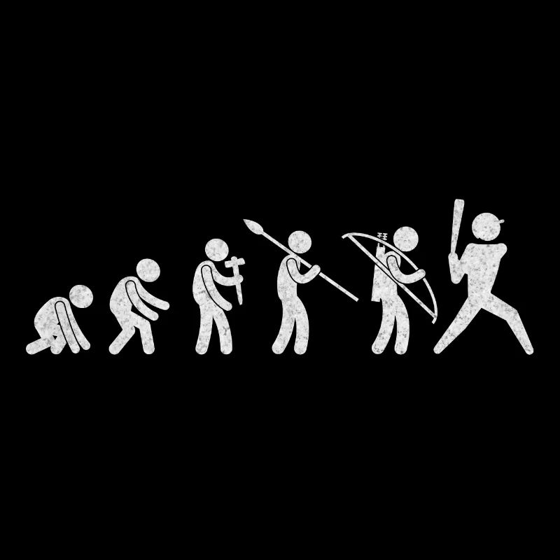 Evolution Baseballer White Grunge