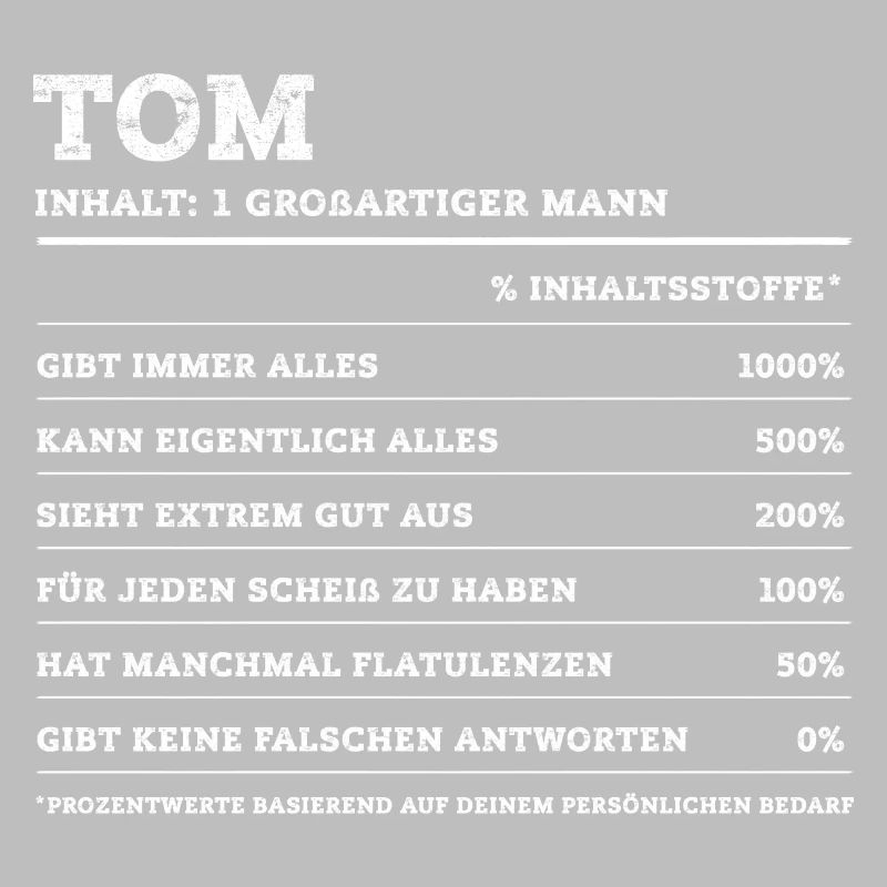 Tom Großer Mann First Name