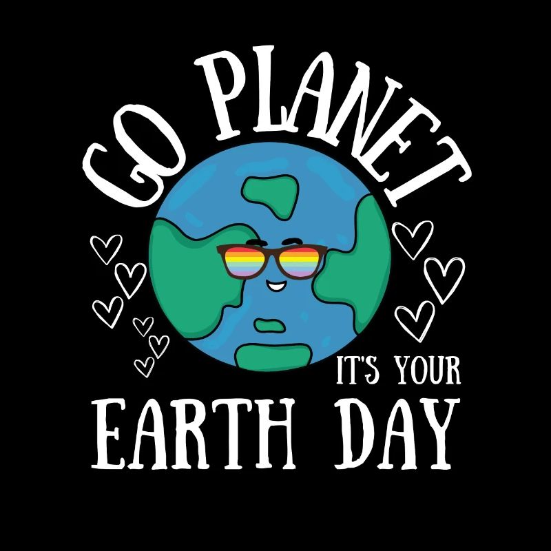 Go Planet It's Your Earth Day Rainbow