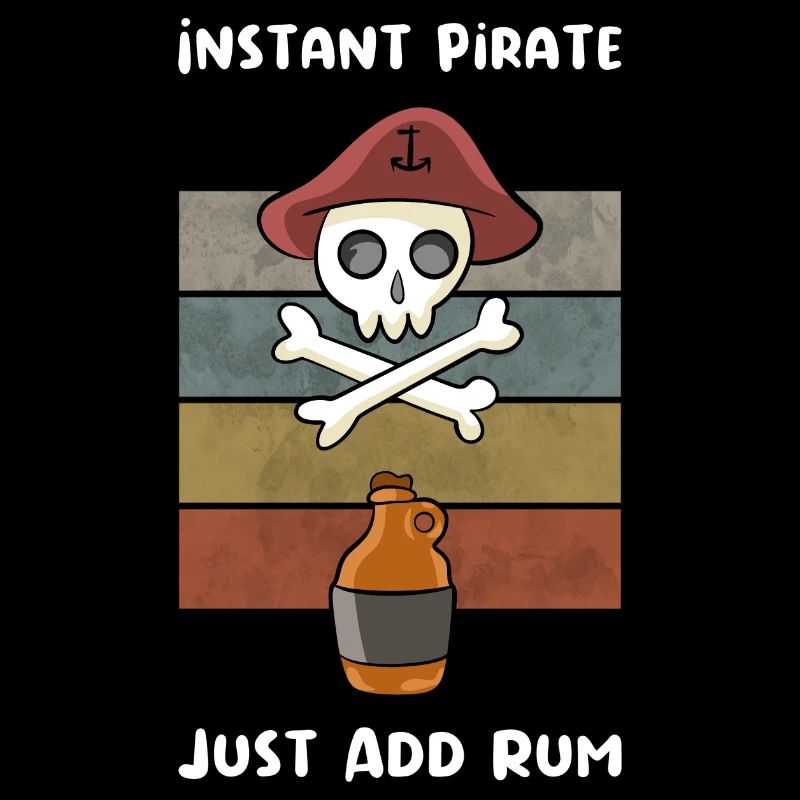 Pirate Rum Skull Gift Dicton