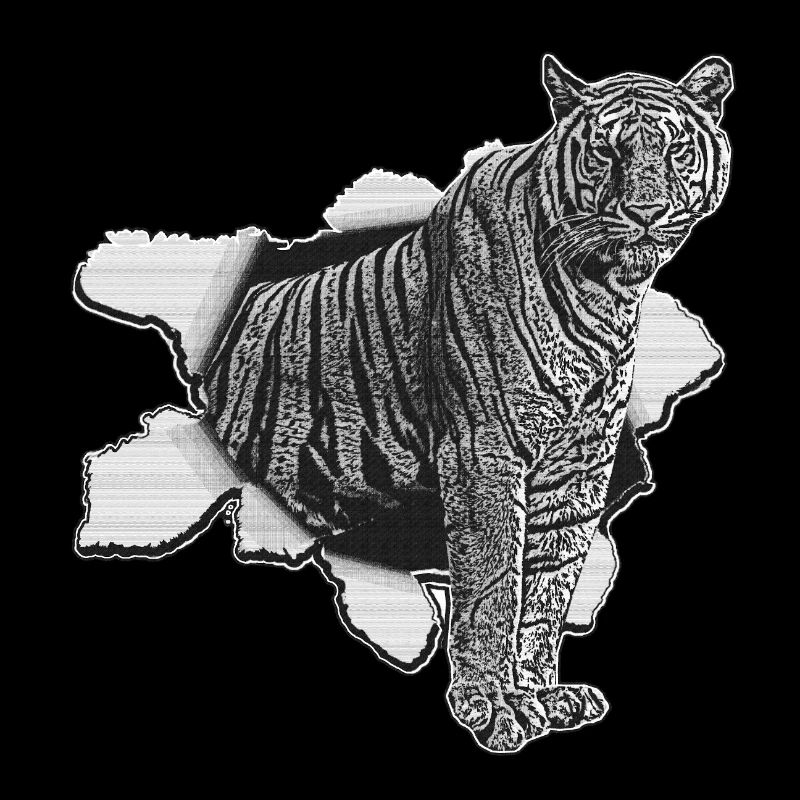 Tiger Tiger Tiger Zoo Tier 3D Effekt