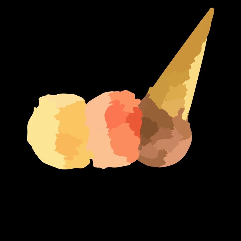 Sommer Eis - 3 Kugeln Vanille Erdbeer & Schoko