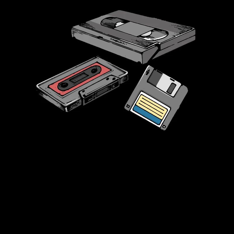 Retro cassette floppy VHS video cassette gift