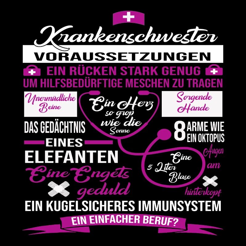 Geschenk Krankenschwester EKG Herzschlag pfleger