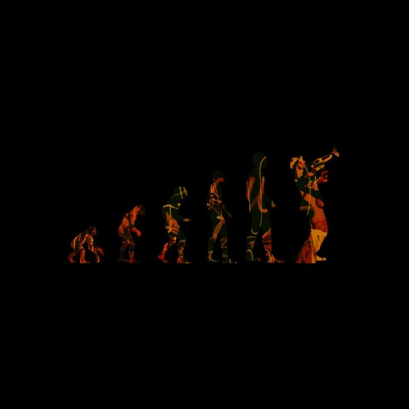 Evolution des trompetenspielers Jazz