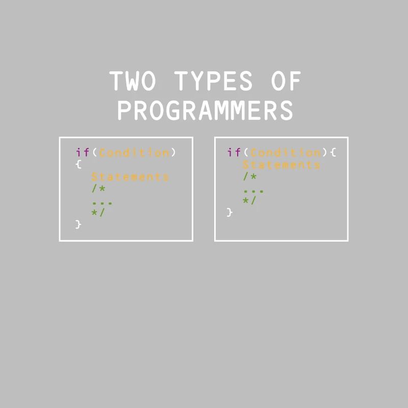 Two types of programmers PHP HTML IT Developer