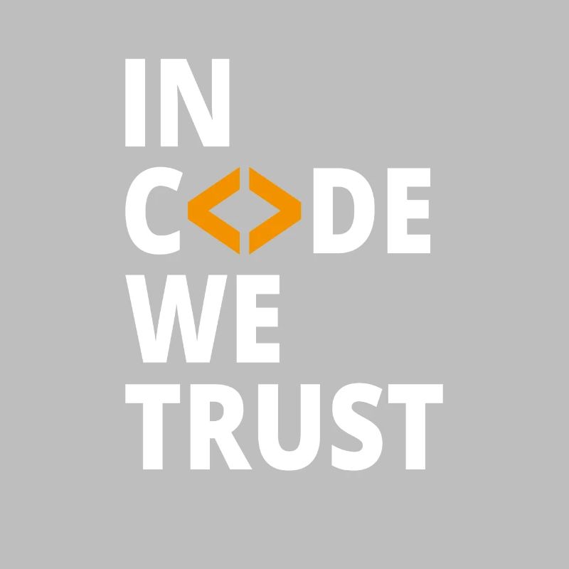 En code, nous faisons confiance au programmeur Geek Coding Nerd