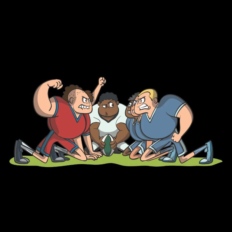 Rugby Scrum Geschenk Idee