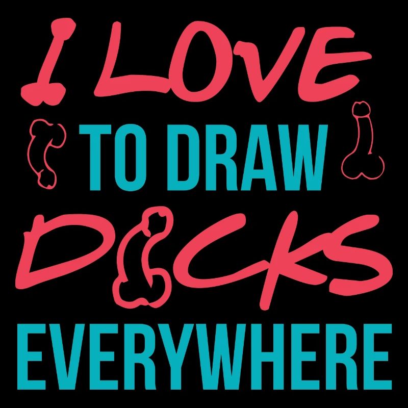 J'aime dessiner des bites partout