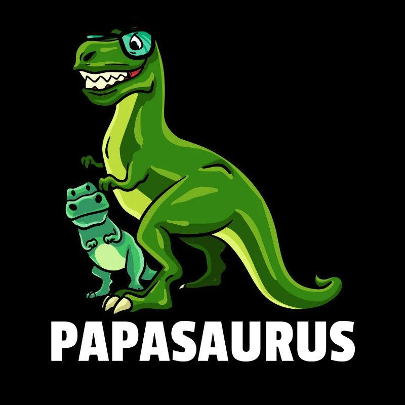 Dinosaurier Dino T-Rex Papa Vater Papi Geschenk