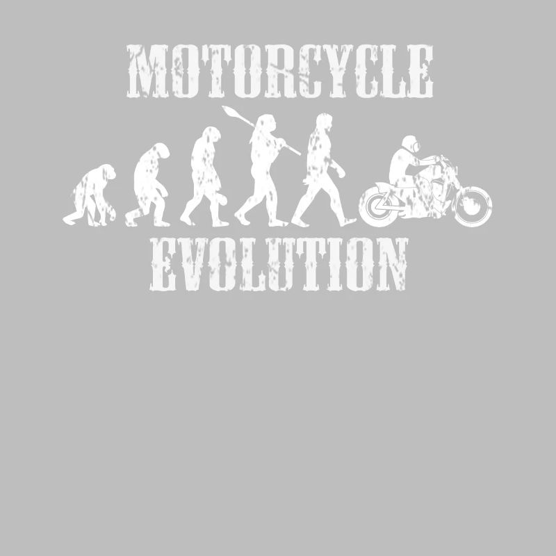 Evolution Biker Motorrad Geschenk